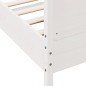 vidaXL Massivholzbett ohne Matratze Weiß 160x200 Kiefernholz vidaXL Massivholzbett ohne Matratze Weiß 160x200 Kiefernholz