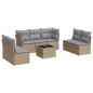 vidaXL 8-tlg. Garten-Sofagarnitur mit Kissen Beige Poly Rattan vidaXL 8-tlg. Garten-Sofagarnitur mit Kissen Beige Poly Rattan