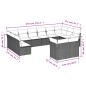 vidaXL 12-tlg. Garten-Sofagarnitur mit Kissen Schwarz Poly Rattan vidaXL 12-tlg. Garten-Sofagarnitur mit Kissen Schwarz Poly Rattan