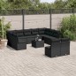 vidaXL 12-tlg. Garten-Sofagarnitur mit Kissen Schwarz Poly Rattan vidaXL 12-tlg. Garten-Sofagarnitur mit Kissen Schwarz Poly Rattan