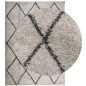 vidaXL Shaggy-Teppich Hochflor Modern Beige Anthrazit 200x280 cm vidaXL Shaggy-Teppich Hochflor Modern Beige Anthrazit 200x280 cm