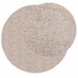 vidaXL Shaggy-Teppich PAMPLONA Hochflor Modern Beige Ø 80 cm vidaXL Shaggy-Teppich PAMPLONA Hochflor Modern Beige Ø 80 cm