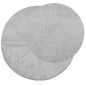 vidaXL Teppich IZA Kurzflor Skandinavischer Look Grau Ø 80 cm vidaXL Teppich IZA Kurzflor Skandinavischer Look Grau Ø 80 cm