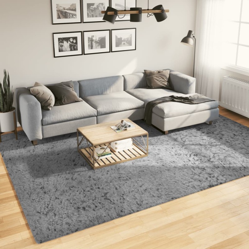 vidaXL Shaggy-Teppich PAMPLONA Hochflor Modern Grau 240x340 cm vidaXL Shaggy-Teppich PAMPLONA Hochflor Modern Grau 240x340 cm