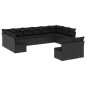 vidaXL 12-tlg. Garten-Sofagarnitur mit Kissen Schwarz Poly Rattan vidaXL 12-tlg. Garten-Sofagarnitur mit Kissen Schwarz Poly Rattan