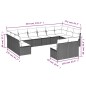 vidaXL 12-tlg. Garten-Sofagarnitur mit Kissen Schwarz Poly Rattan vidaXL 12-tlg. Garten-Sofagarnitur mit Kissen Schwarz Poly Rattan
