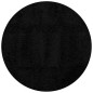 vidaXL Shaggy-Teppich PAMPLONA Hochflor Modern Schwarz Ø 120 cm vidaXL Shaggy-Teppich PAMPLONA Hochflor Modern Schwarz Ø 120 cm
