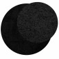 vidaXL Shaggy-Teppich PAMPLONA Hochflor Modern Schwarz Ø 120 cm vidaXL Shaggy-Teppich PAMPLONA Hochflor Modern Schwarz Ø 120 cm