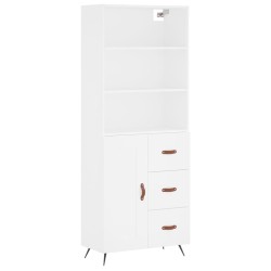 vidaXL Highboard Weiß 69,5x34x180 cm Holzwerkstoff