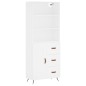 vidaXL Highboard Weiß 69,5x34x180 cm Holzwerkstoff vidaXL Highboard Weiß 69,5x34x180 cm Holzwerkstoff