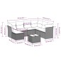vidaXL 8-tlg. Garten-Sofagarnitur mit Kissen Grau Poly Rattan vidaXL 8-tlg. Garten-Sofagarnitur mit Kissen Grau Poly Rattan