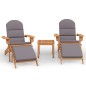 vidaXL 3-tlg. Garten-Lounge-Set Adirondack Massivholz Akazie vidaXL 3-tlg. Garten-Lounge-Set Adirondack Massivholz Akazie