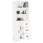 vidaXL Highboard Weiß 69,5x34x180 cm Holzwerkstoff vidaXL Highboard Weiß 69,5x34x180 cm Holzwerkstoff