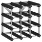 vidaXL Weinregal für 12 Flaschen Schwarz Massivholz Kiefer vidaXL Weinregal für 12 Flaschen Schwarz Massivholz Kiefer