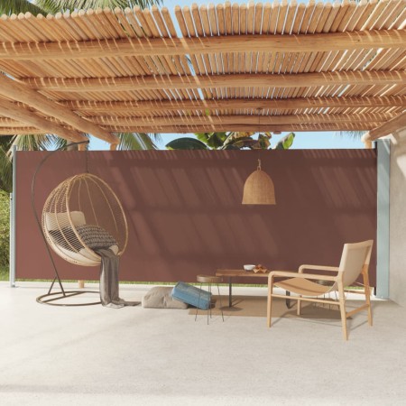 vidaXL Seitenmarkise Ausziehbar 200x600 cm Braun