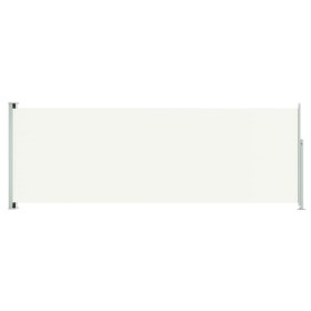 vidaXL Seitenmarkise Ausziehbar 220x600 cm Creme