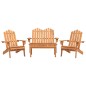 vidaXL 4-tlg. Garten-Lounge-Set Adirondack Massivholz Akazie vidaXL 4-tlg. Garten-Lounge-Set Adirondack Massivholz Akazie