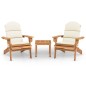 vidaXL 3-tlg. Garten-Lounge-Set Adirondack Massivholz Akazie vidaXL 3-tlg. Garten-Lounge-Set Adirondack Massivholz Akazie