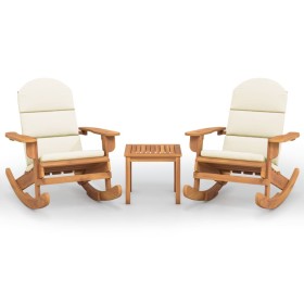 vidaXL 3-tlg. Garten-Lounge-Set Adirondack Massivholz Akazie