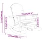vidaXL 3-tlg. Garten-Lounge-Set Adirondack Massivholz Akazie vidaXL 3-tlg. Garten-Lounge-Set Adirondack Massivholz Akazie