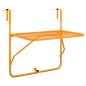 vidaXL Balkontisch Gelb 60x40 cm Stahl vidaXL Balkontisch Gelb 60x40 cm Stahl