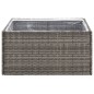 vidaXL Pflanzkübel Grau 80x80x40 cm Poly Rattan vidaXL Pflanzkübel Grau 80x80x40 cm Poly Rattan