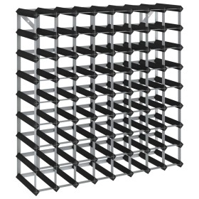 vidaXL Weinregal für 72 Flaschen Schwarz Massivholz Kiefer