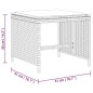 vidaXL Gartenhocker Kissen 4Stk. Beigemischung 41x41x36 cm Poly Rattan vidaXL Gartenhocker Kissen 4Stk. Beigemischung 41x41x36 cm Poly Rattan