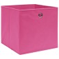 vidaXL Aufbewahrungsboxen 10 Stk. Vliesstoff 28x28x28 cm Rosa vidaXL Aufbewahrungsboxen 10 Stk. Vliesstoff 28x28x28 cm Rosa