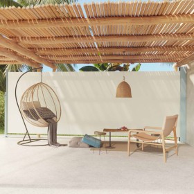 vidaXL Seitenmarkise Ausziehbar 200x600 cm Creme