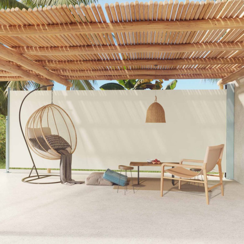 vidaXL Seitenmarkise Ausziehbar 200x600 cm Creme vidaXL Seitenmarkise Ausziehbar 200x600 cm Creme