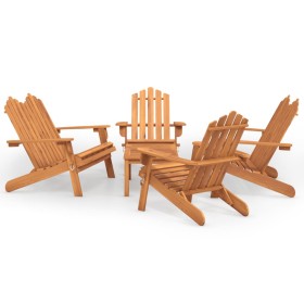 vidaXL 5-tlg. Garten-Lounge-Set Adirondack Massivholz Akazie