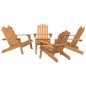 vidaXL 5-tlg. Garten-Lounge-Set Adirondack Massivholz Akazie vidaXL 5-tlg. Garten-Lounge-Set Adirondack Massivholz Akazie