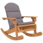vidaXL Adirondack-Schaukelstuhl mit Kissen Massivholz Akazie vidaXL Adirondack-Schaukelstuhl mit Kissen Massivholz Akazie