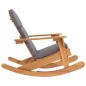 vidaXL Adirondack-Schaukelstuhl mit Kissen Massivholz Akazie vidaXL Adirondack-Schaukelstuhl mit Kissen Massivholz Akazie