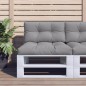 vidaXL Palettenkissen 2-tlg. Grau Stoff vidaXL Palettenkissen 2-tlg. Grau Stoff