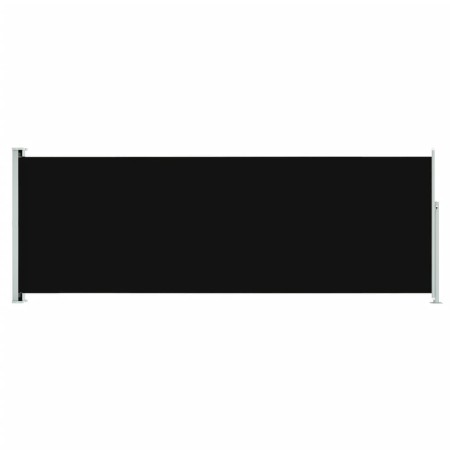 vidaXL Seitenmarkise Ausziehbar 220x600 cm Schwarz
