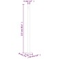 vidaXL Seitenmarkise Ausziehbar 220x600 cm Braun vidaXL Seitenmarkise Ausziehbar 220x600 cm Braun