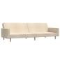 vidaXL Schlafsofa 2-Sitzer Creme Stoff vidaXL Schlafsofa 2-Sitzer Creme Stoff