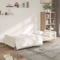 vidaXL Schlafsofa 2-Sitzer Creme Stoff vidaXL Schlafsofa 2-Sitzer Creme Stoff