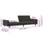 vidaXL Schlafsofa 2-Sitzer Dunkelgrün Samt vidaXL Schlafsofa 2-Sitzer Dunkelgrün Samt
