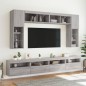 vidaXL 8-tlg. TV-Wohnwand mit LED-Leuchten Grau Sonoma vidaXL 8-tlg. TV-Wohnwand mit LED-Leuchten Grau Sonoma