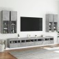 vidaXL 7-tlg. TV-Wohnwand mit LED-Leuchten Betongrau vidaXL 7-tlg. TV-Wohnwand mit LED-Leuchten Betongrau