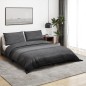 vidaXL Bettwäsche-Set Dunkelgrau 260x220 cm Baumwolle vidaXL Bettwäsche-Set Dunkelgrau 260x220 cm Baumwolle