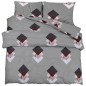 vidaXL Bettwäsche-Set Grau 155x220 cm Baumwolle vidaXL Bettwäsche-Set Grau 155x220 cm Baumwolle