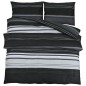 vidaXL Bettwäsche-Set Schwarz und Weiß 200x200 cm Baumwolle vidaXL Bettwäsche-Set Schwarz und Weiß 200x200 cm Baumwolle