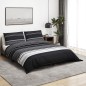 vidaXL Bettwäsche-Set Schwarz und Weiß 155x220 cm Baumwolle vidaXL Bettwäsche-Set Schwarz und Weiß 155x220 cm Baumwolle
