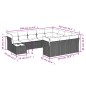 vidaXL 11-tlg. Garten-Sofagarnitur mit Kissen Schwarz Poly Rattan vidaXL 11-tlg. Garten-Sofagarnitur mit Kissen Schwarz Poly Rattan