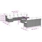 vidaXL 11-tlg. Garten-Sofagarnitur mit Kissen Schwarz Poly Rattan vidaXL 11-tlg. Garten-Sofagarnitur mit Kissen Schwarz Poly Rattan