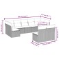 vidaXL 9-tlg. Garten-Sofagarnitur mit Kissen Schwarz Poly Rattan vidaXL 9-tlg. Garten-Sofagarnitur mit Kissen Schwarz Poly Rattan